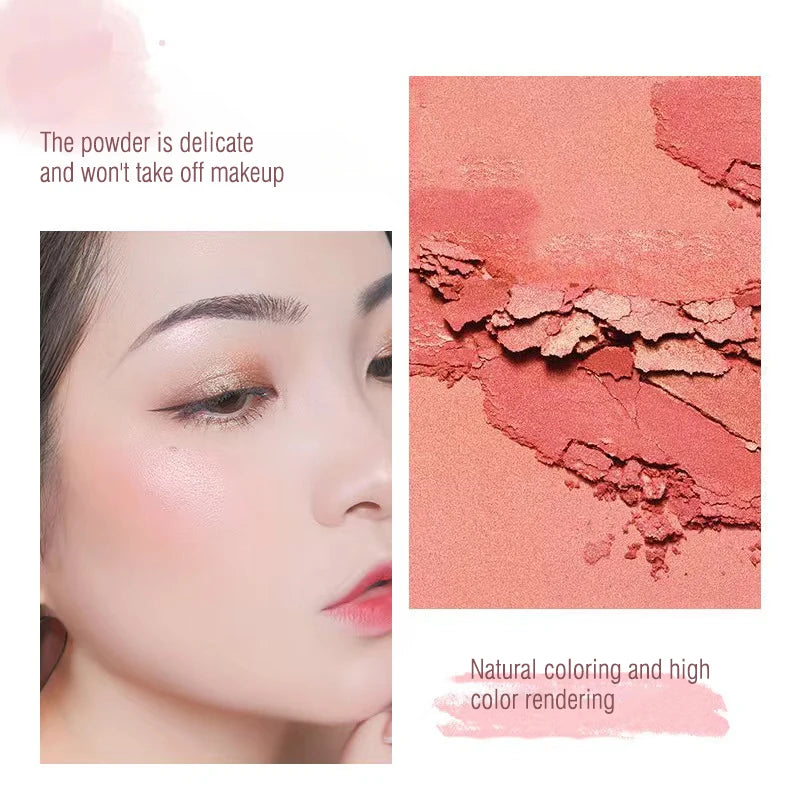Blush Quotidien Mono-Couleur — Reflet Viné Subtil, Paillettes Fines & Palette Naturelle
