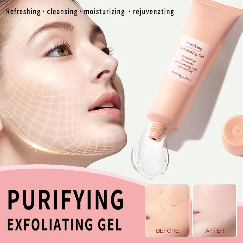 Gel Exfoliant Visage 50g – Gommage Doux, Nettoyage des Pores & Contrôle du Sébum