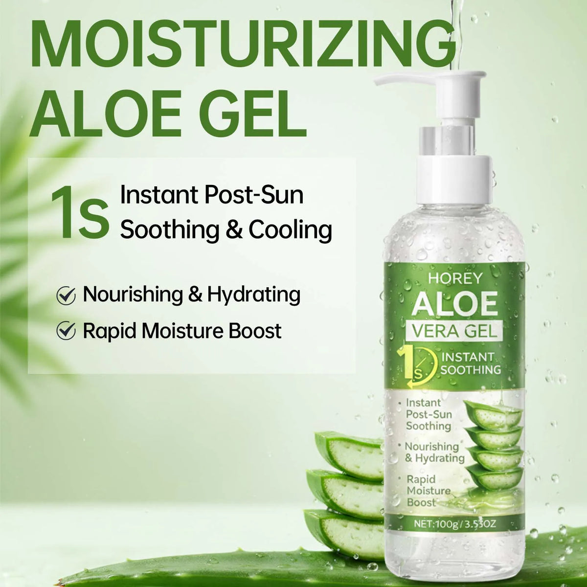 Gel Apaisant à l'Aloe Vera – Hydratation Visage & Corps 100g