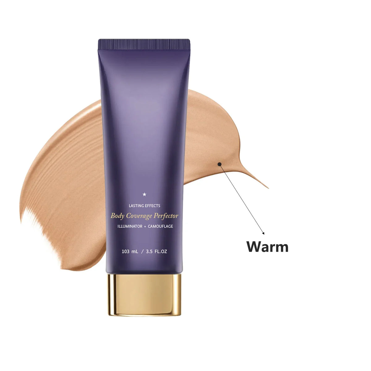 Fond de Teint Corps Waterproof 103ml - Teintes Naturel/Chaud/Profond/Doré | Correcteur Haute Couvrance Visage, Bras & Jambes