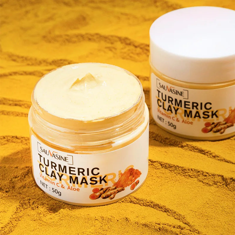 Masque Argile Curcuma & Vitamine C LAIKOU | Purifiant, Anti-Acné & Éclatant | Certifié CPNP