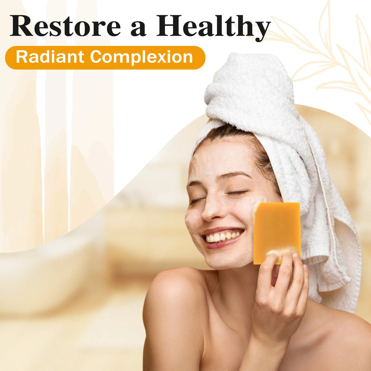 Savon Artisanal Kojic & Papaïne — Éclat & Hydratation