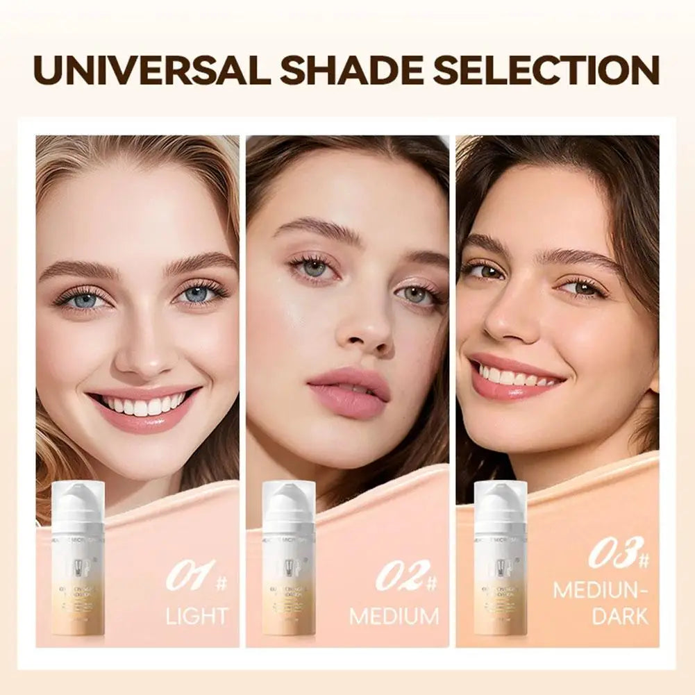 Fond de Teint Solaire Changeant de Couleur SPF50 PA+++ – Longue Tenue & Hydratant