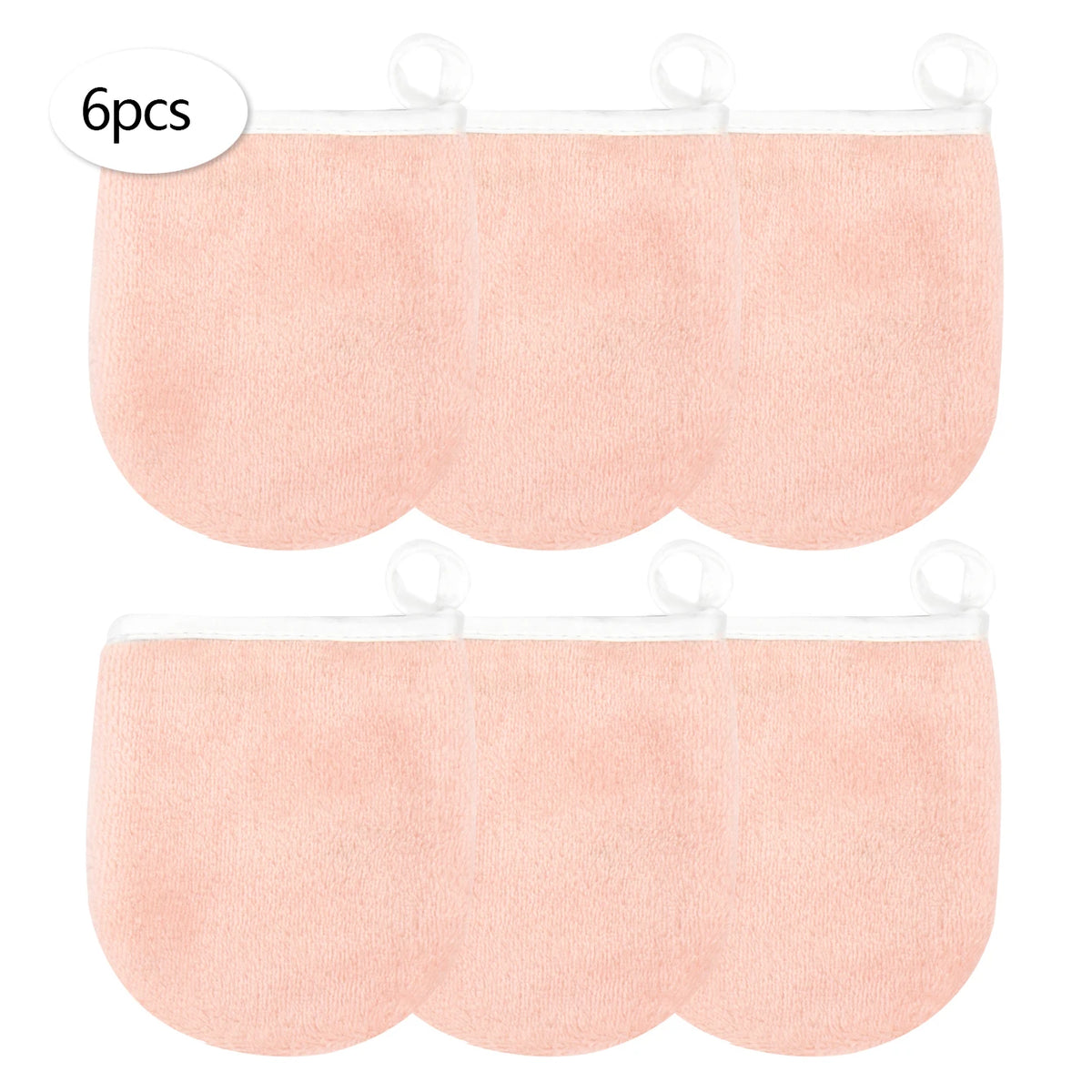 Gants & Carrés Démaquillants Réutilisables – Lot de 2, 4 ou 6 – Tous Types de Peau