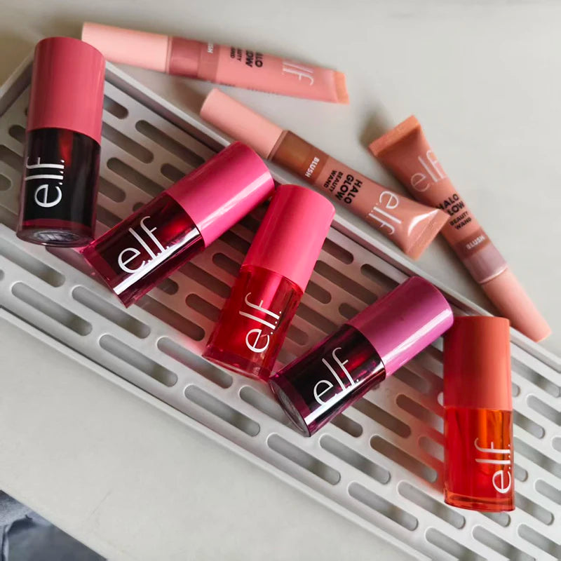 Hot ELF Skincare Products Pre Makeup Gel Gel Green Primer 75ml Natural Non Greasy Lip and Cheek Dual-use Liquid Powder Blusher