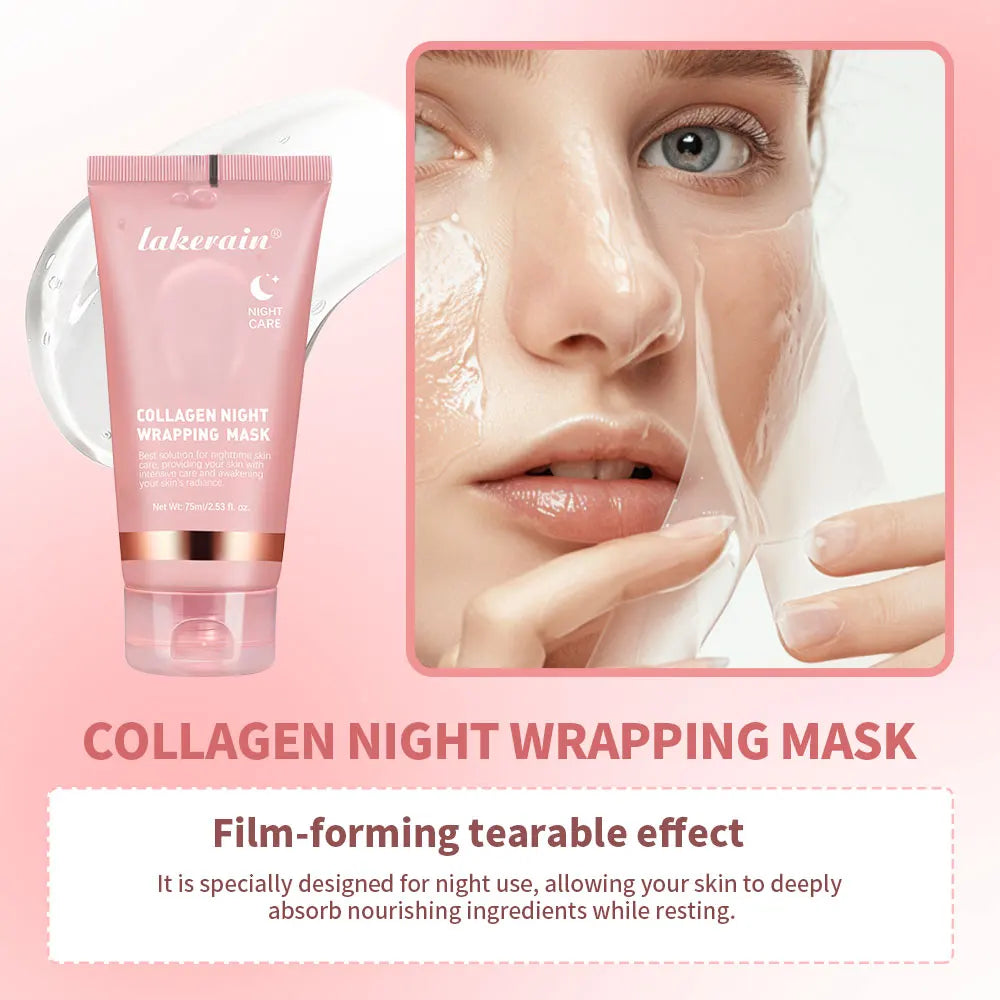 Masque Peel-Off Coréen au Collagène – Soin Anti-Rides & Lifting Nuit