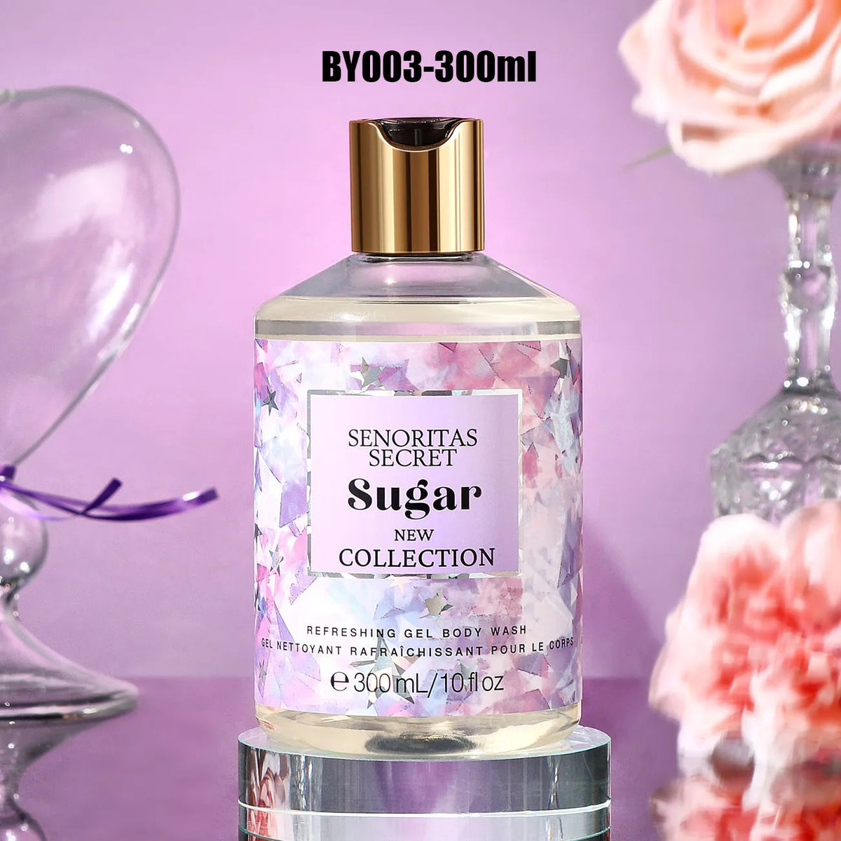 Women's Shower Gel 300ml, Fragrance Shower Gel, Velvet Petals, Water Kiss, Long-lasting Fragrance, Perfumed Shower Gel