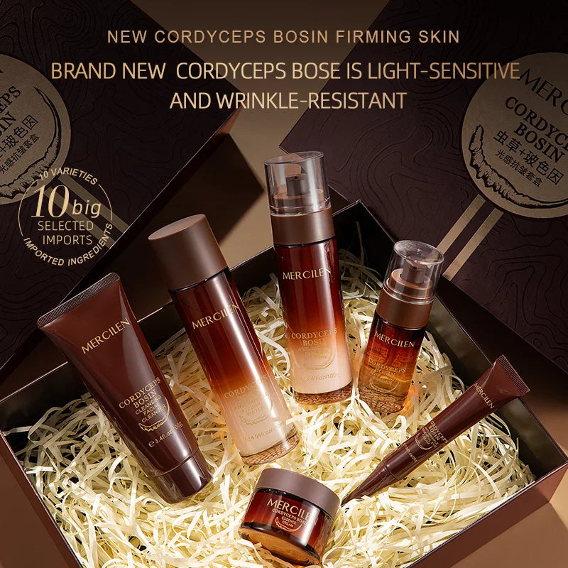 Coffret Soin Visage 6 Pièces Mercilen – Niacinamide, Astaxanthine & Hydratation Profonde